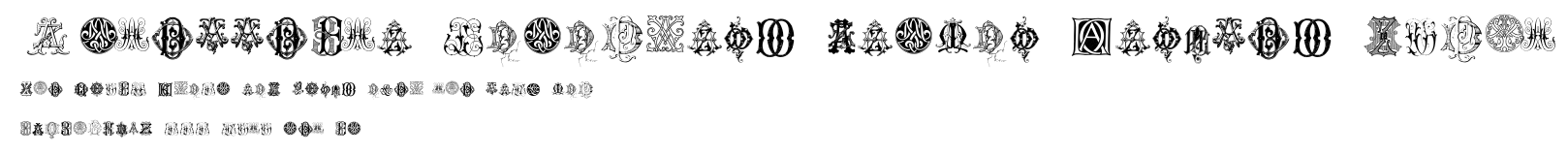 Intellecta Monograms Random Samples Eight.ttf字體轉換器圖片