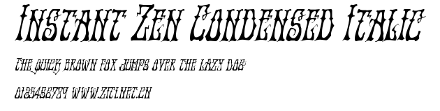 Instant Zen Condensed Italic.ttf