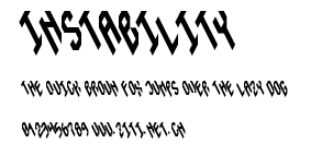 Instability.ttf字體轉換器圖片