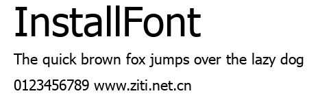 InstallFont.ttf字體轉換器圖片