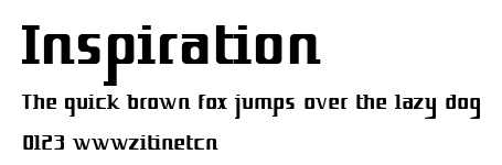 Inspiration.ttf字體轉換器圖片
