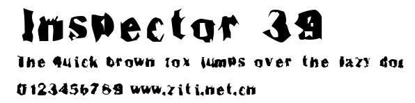 Inspector 39.ttf字體轉換器圖片