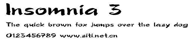 Insomnia 3.ttf字體轉換器圖片