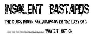 Insolent_Bastards.ttf字體轉換器圖片