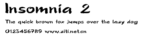 Insomnia 2.ttf字體轉換器圖片