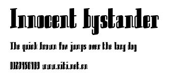 Innocent bystander.ttf字體轉換器圖片