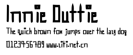 Innie Outtie.ttf字體轉換器圖片