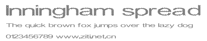 Inningham spread.ttf字體轉換器圖片