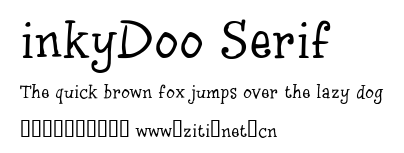 inkyDoo Serif.ttf字體轉換器圖片