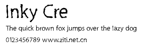 Inky Cre.ttf字體轉換器圖片