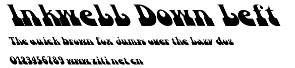 Inkwell Down Left.ttf字體轉換器圖片