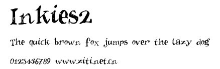 Inkies2.ttf字體轉換器圖片