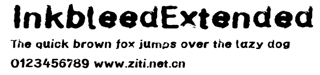 InkbleedExtended.ttf字體轉換器圖片