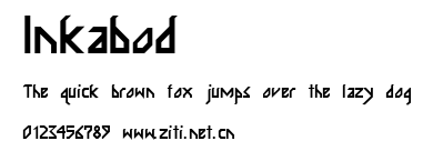 Inkabod.ttf字體轉換器圖片