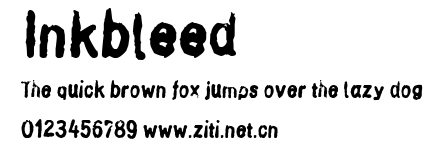 Inkbleed.ttf字體轉換器圖片