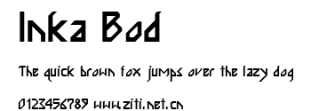 Inka Bod.ttf字體轉換器圖片