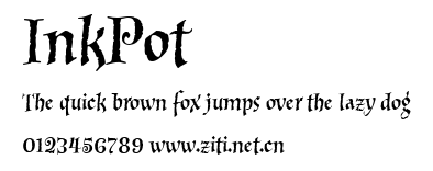InkPot.ttf字體轉換器圖片