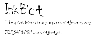 InkBlot.ttf字體轉換器圖片