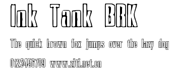 Ink Tank BRK.ttf字體轉換器圖片