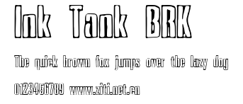 Ink Tank BRK.ttf字體轉換器圖片