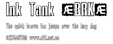 Ink Tank (BRK).ttf字體轉換器圖片
