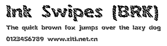 Ink Swipes (BRK).ttf字體轉換器圖片