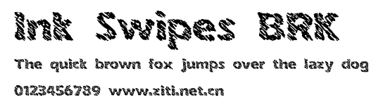Ink Swipes BRK.ttf字體轉換器圖片