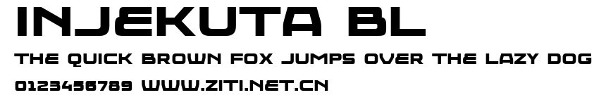 Injekuta Bl.ttf字體轉換器圖片
