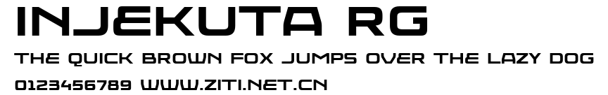 Injekuta Rg.ttf字體轉換器圖片