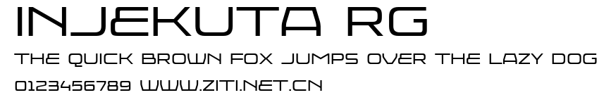 Injekuta Rg.ttf字體轉換器圖片