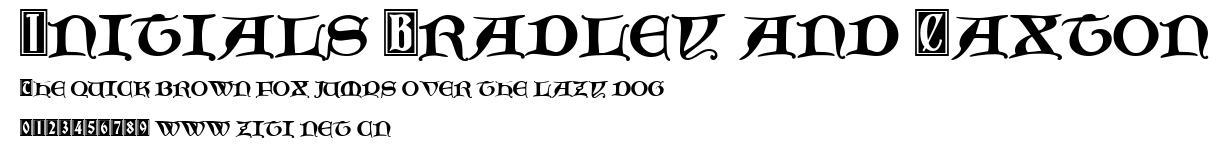 Initials Bradley and Caxton.ttf字體轉換器圖片