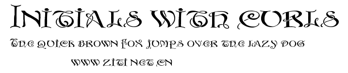 Initials with curls.ttf字體轉換器圖片