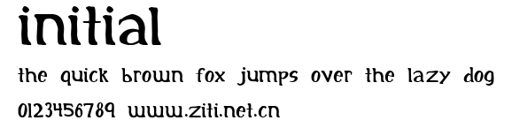 Initial.ttf字體轉換器圖片
