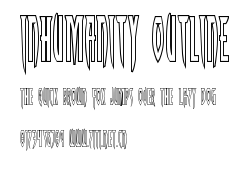 Inhumanity Outline.ttf字體轉換器圖片