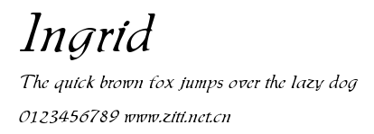 Ingrid.ttf字體轉換器圖片