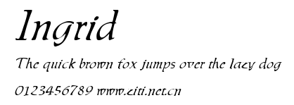 Ingrid.ttf字體轉換器圖片
