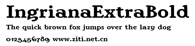 IngrianaExtraBold.ttf字體轉換器圖片