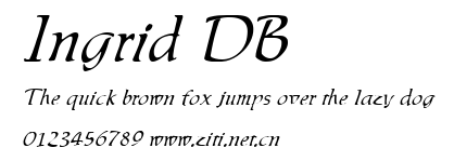 Ingrid DB.ttf字體轉換器圖片