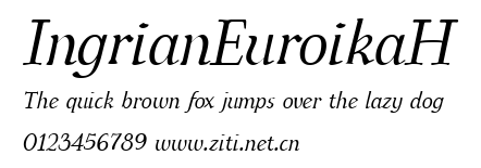 IngrianEuroikaH.ttf字體轉換器圖片