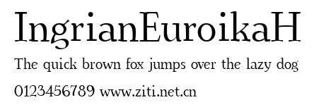 IngrianEuroikaH.ttf字體轉換器圖片