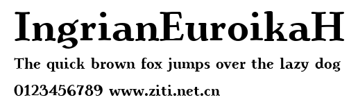 IngrianEuroikaH.ttf字體轉換器圖片