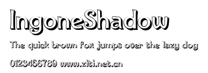 IngoneShadow.ttf字體轉換器圖片