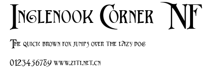 Inglenook Corner NF.ttf字體轉換器圖片