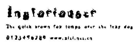 Ingloriouser.ttf字體轉換器圖片
