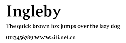 Ingleby.ttf字體轉換器圖片