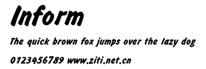 Inform.ttf字體轉換器圖片