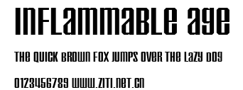 Inflammable Age.ttf字體轉換器圖片