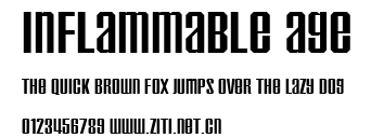 Inflammable Age.ttf字體轉換器圖片