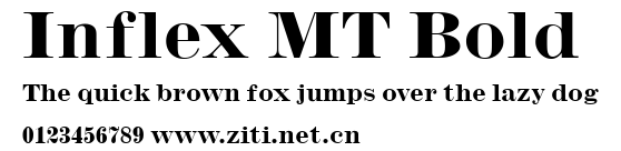 Inflex MT Bold.ttf字體轉換器圖片