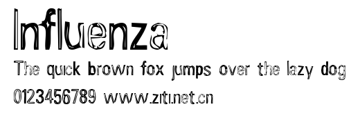 Influenza.ttf字體轉換器圖片